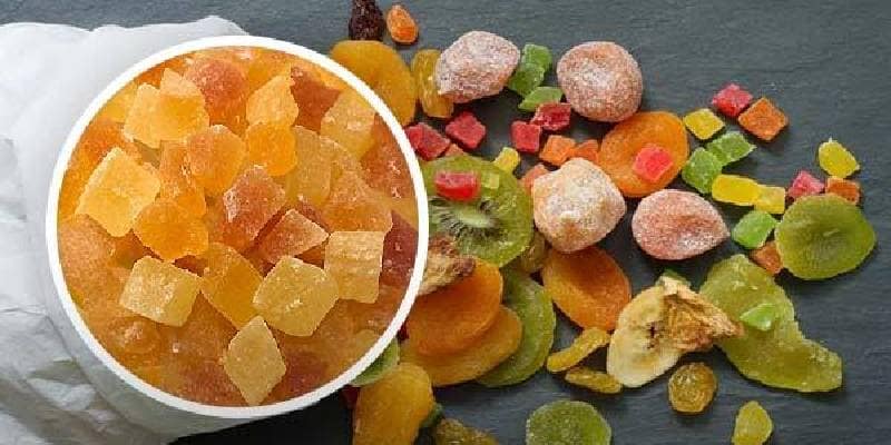 حبه میوه مخلوط آماده پذیرایی با ترکیب چند نوع میوه خشک